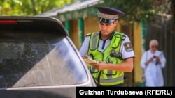 Проверка на дорогах Бишкека