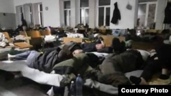 Фильтрационный лагерь в селе Безыменное Донецкой области