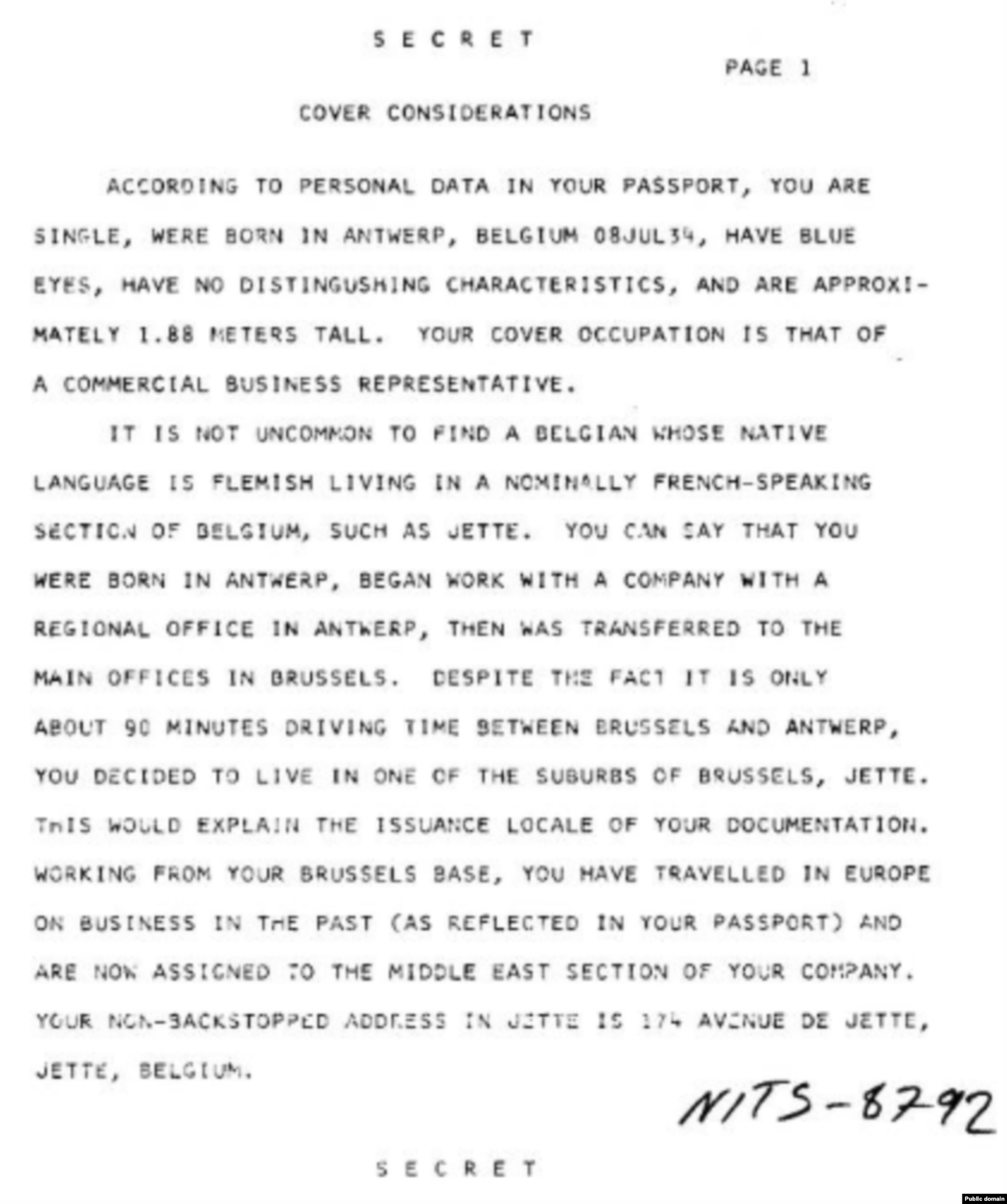 Легенда для работы под прикрытием бельгийского бизнесмена