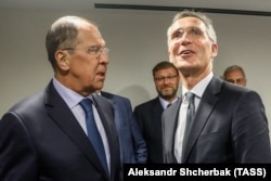 Сложные переговоры: Сергей Лавров и Йенс Столтенберг