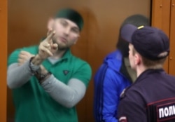 Shadid Gubashev in the Moscow District Military Court for sentencing on July 13, 2017