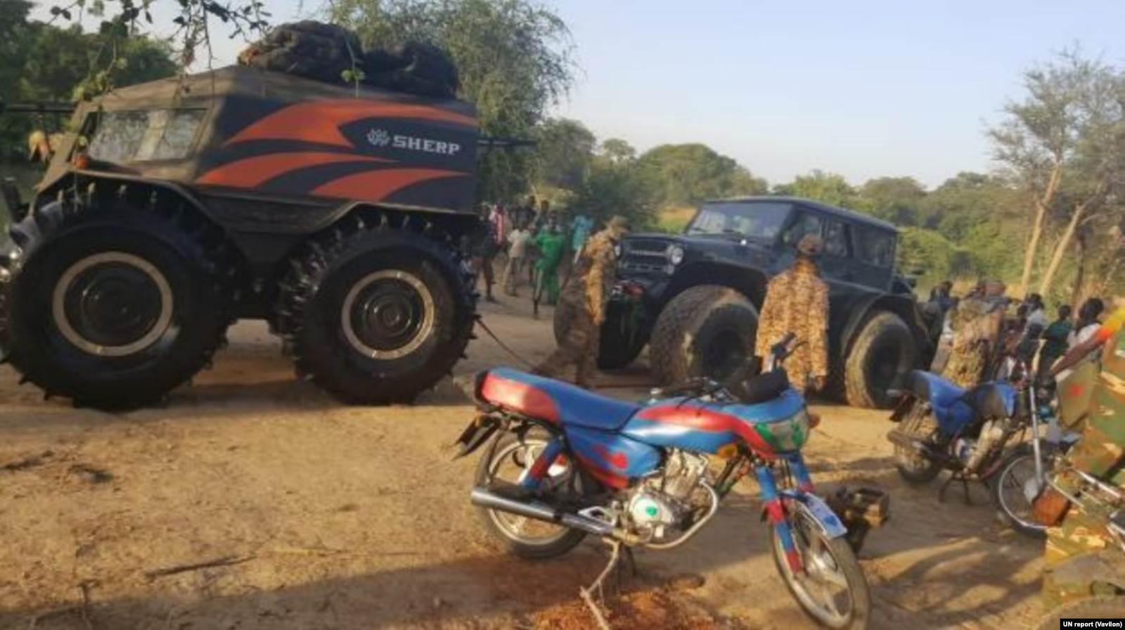 Вездеход «Шерп» в Центральноафриканской республике. Фото: отчет ООН