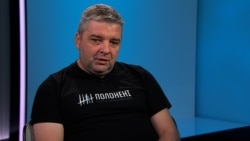  Украинский журналист и правозащитник Максим Буткевич во время интервью Настоящему Времени