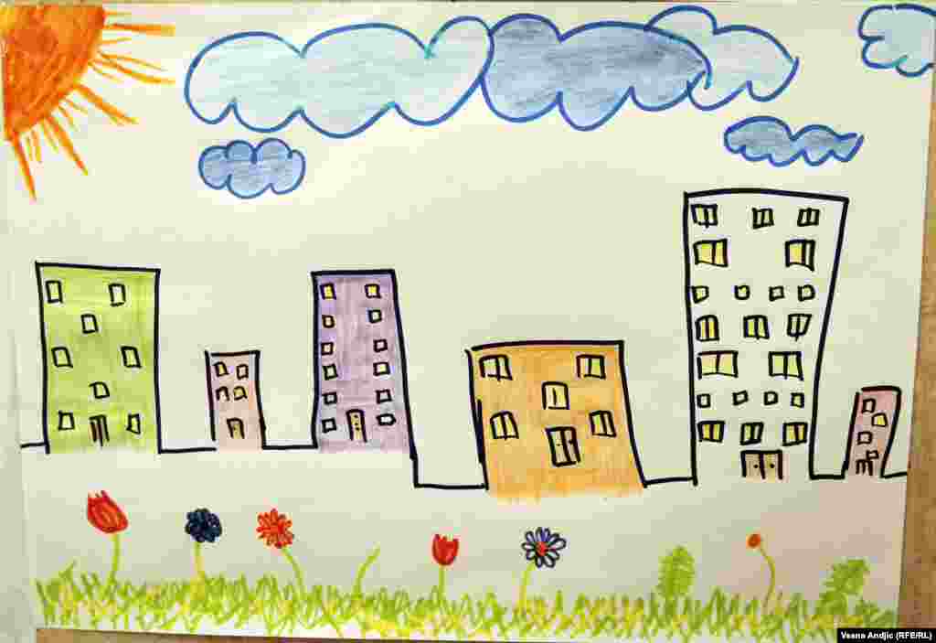 "Детский уголок" открыли власти Сербии совместно с UNICEF (детским фондом ООН) Рисунок 4-летнего Ахмеда из Сирии